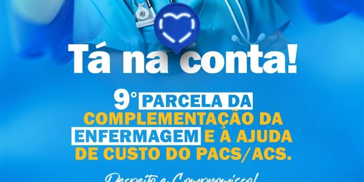 Prefeitura de Ubaíra paga a complementação da enfermagem e a ajuda de custo do PAC/ACS