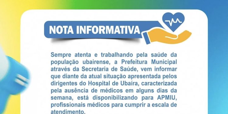 Prefeitura de Ubaíra emite nota com relação ao hospital