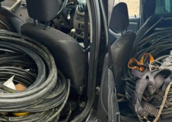 PM prende três suspeitos em flagrante durante furto de cabos metálicos em Muritiba